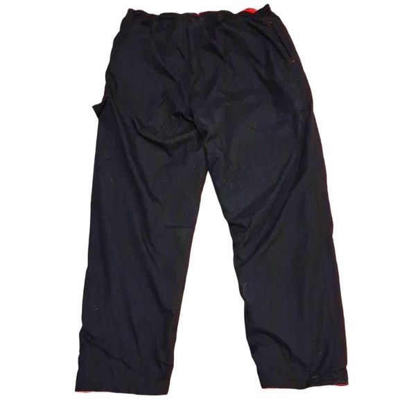 New York Classics Black Red Fleece Lined Nylon Snowpants Mens 18 Reversible - Picture 5 of 8